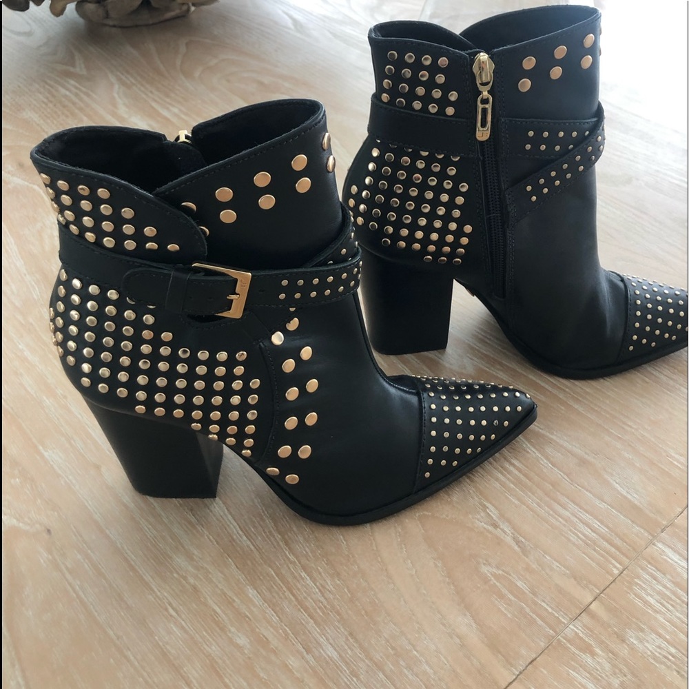Jorge Bischoff Studded Leather Booties
